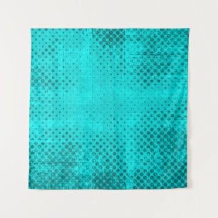Farbe grunge türkis Hintergrund. Halftone Wandteppich