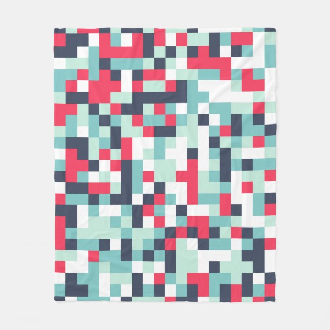 Farbe Halftone Hintergrund. Abstrakter Multicolor  Fleecedecke (Vorderseite)