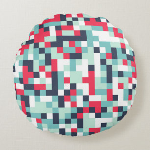 Farbe Halftone Hintergrund. Abstrakter Multicolor Rundes Kissen