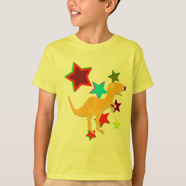Farbe hat T-Rex Dinosaurier-T - Shirt in der (Vorderseite)