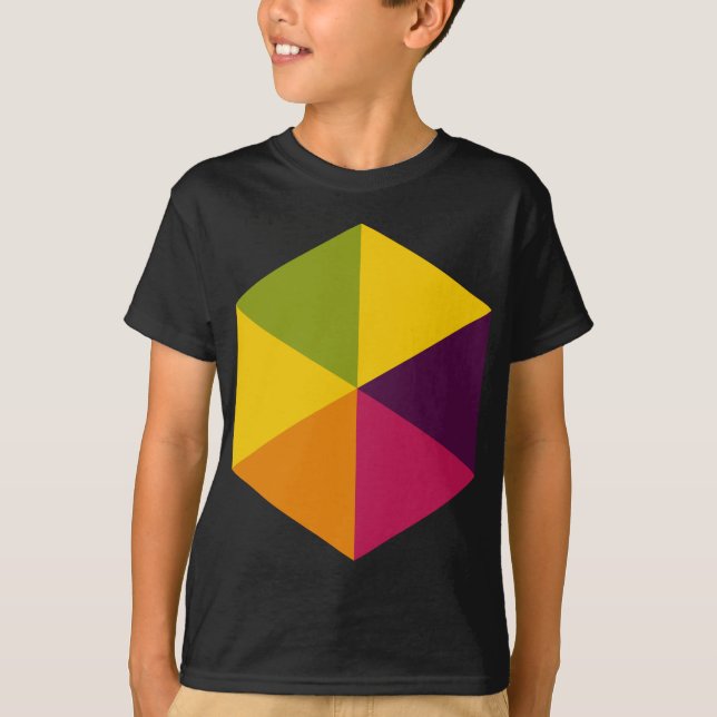 Farbe Hexagon 01 T-Shirt (Vorderseite)