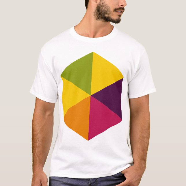 Farbe Hexagon 01 T-Shirt (Vorderseite)