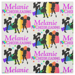 FARBE I LIEBE CHEERLEADING PERSONALISIERT FABRIC STOFF