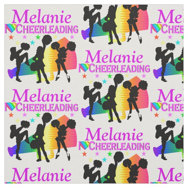 FARBE I LIEBE CHEERLEADING PERSONALISIERT FABRIC STOFF (Muster)