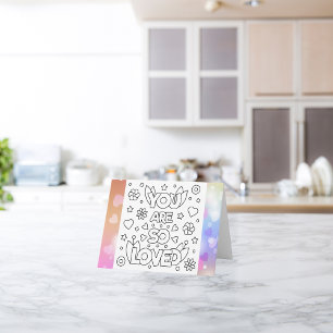 Farbe Ich du bist so geliebt, bald gut zu werden Karte