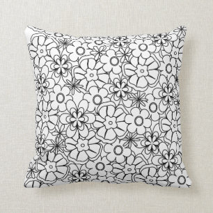 Farbe-Ich Ihre Thema-Funky Hippy Retro Blumen Kissen