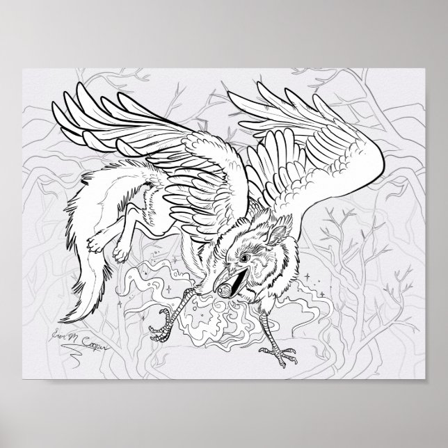 Farbe Ihr eigener Raven Griffin Poster (Vorne)