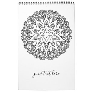 Farbe Ihr eigenes MANDALA - Farbbuch 1 Kalender