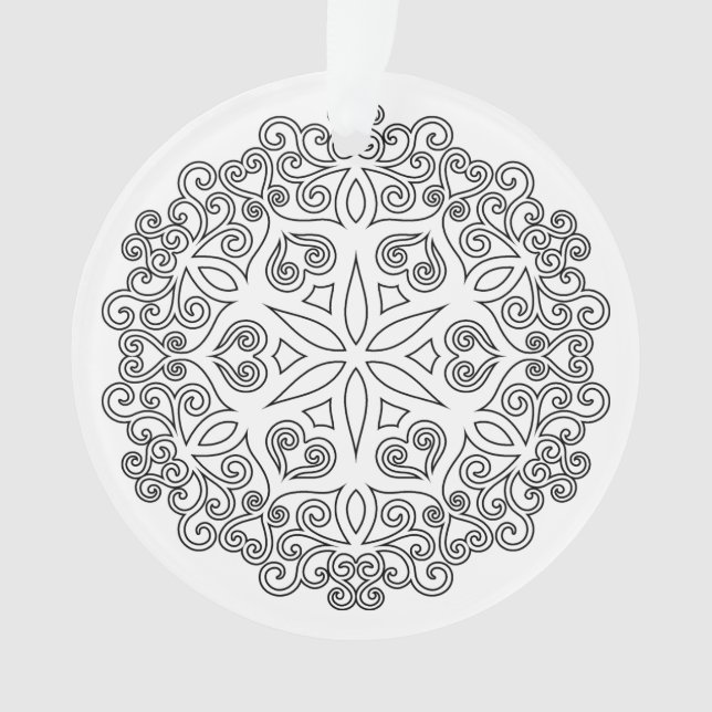 Farbe Ihr eigenes MANDALA - Farbbuch 2 Ornament (Vorderseite)