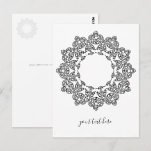 Farbe Ihr eigenes MANDALA - Farbbuch 3 Postkarte