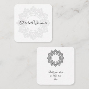 Farbe Ihr eigenes MANDALA - Farbbuch 3 Quadratische Visitenkarte