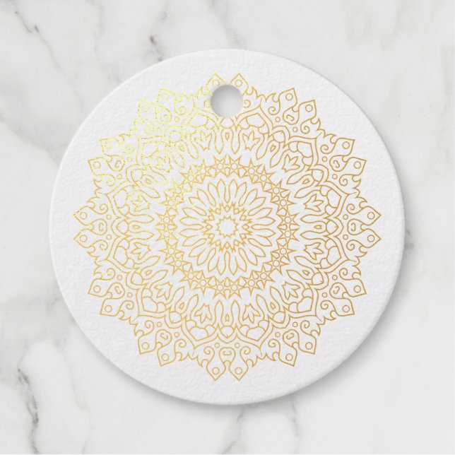 Farbe Ihr eigenes MANDALA - Farbbuch 4 Geschenkanhänger (Vorderseite)