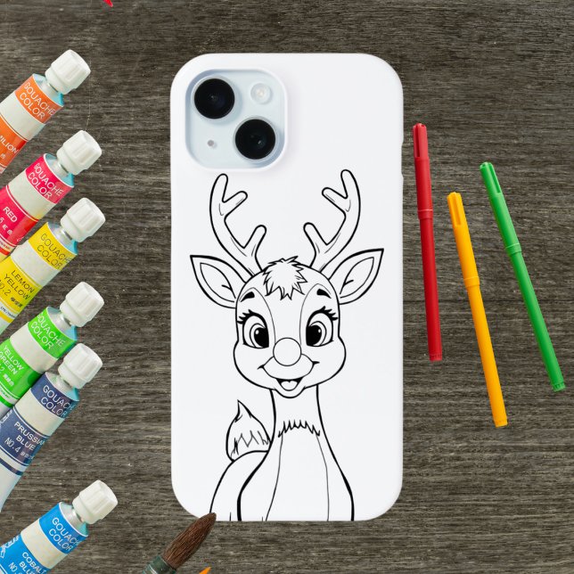 Farbe Ihr eigenes Weihnachtsgeschenk Rudolph iPhon Case-Mate iPhone Hülle (Von Creator hochgeladen)
