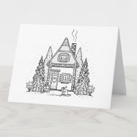 Farbe Ihr eigenes Winterhaus und Biber Leere