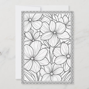 Farbe Ihre eigene elegante Blumenkarte Dankeskarte