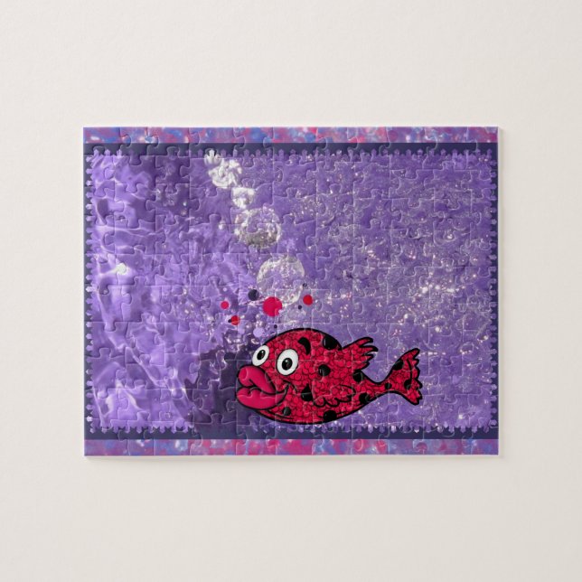 Farbe Ihre Welt Kinder Bath Fish Jigsaw Puzzle (Horizontal)