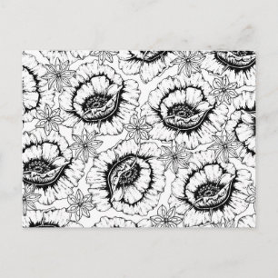 Farbe Ihrer eigenen Anemone-Blume Postkarte