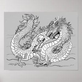 Farbe Ihres eigenen Perlendrachen Poster