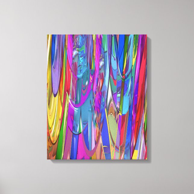 Farbe in Bewegung Leinwanddruck (Vorderseite)