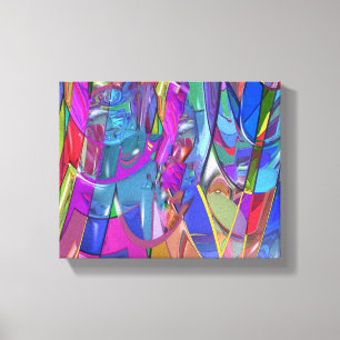 Farbe in Bewegung Leinwanddruck