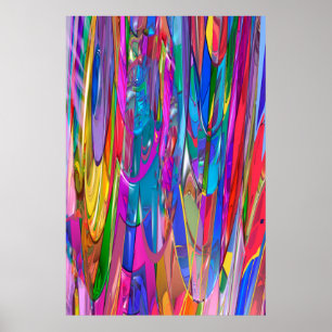 Farbe in Bewegung Poster