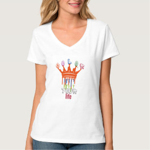 Farbe in dein Leben bringen - Lebendiges Inspirati T-Shirt