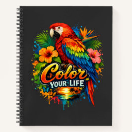 Farbe in Dein Leben bringen Notizbuch