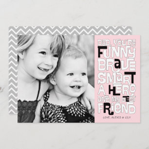 Farbe in der Vater Vatertagskarte Einladung