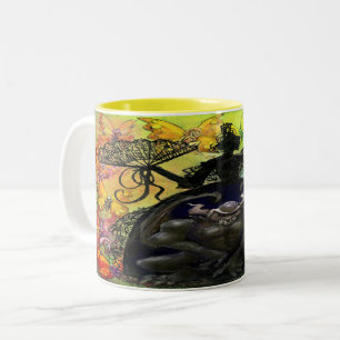 Farbe in Dunkelheit Zwei-Tonen-Kaffee-Tasse Zweifarbige Tasse
