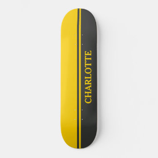 Farbe in Gelb und Schwarz Skateboard