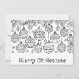 Farbe in Weihnachtsbaumsteinen Ornamente Niedliche Feiertagskarte