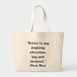 FARBE IST MEINE OBSESSION artbag Jumbo Stoffbeutel