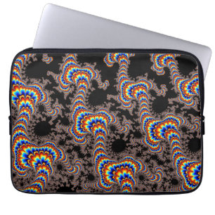Farbe laufen gelassen - Fraktal-Kunst Laptopschutzhülle
