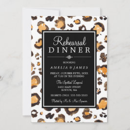 Farbe Leopard | Abendessen Probe Einladung