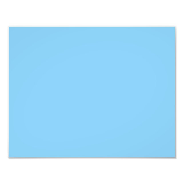 Farbe Licht Blau Fotodruck (Vorne)