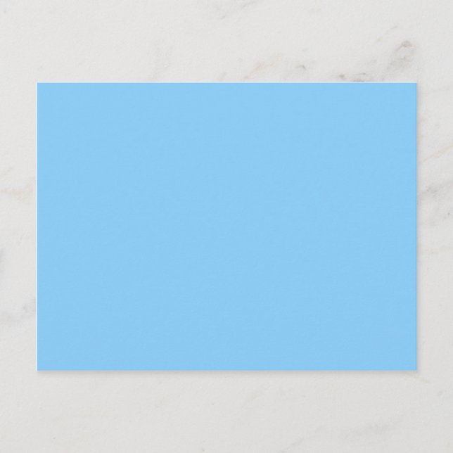 Farbe Licht Blau Postkarte (Vorderseite)