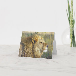 Farbe Majestic Lion Karte innen leer