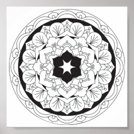 Farbe: Mandala 060517_4 Poster