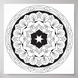 Farbe: Mandala 060517_4 Poster