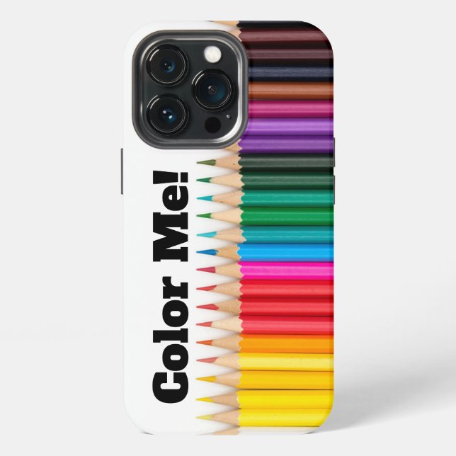 "Farbe!" Maßgeschneiderter Handy-Fall iPhone Hülle (Hinten)