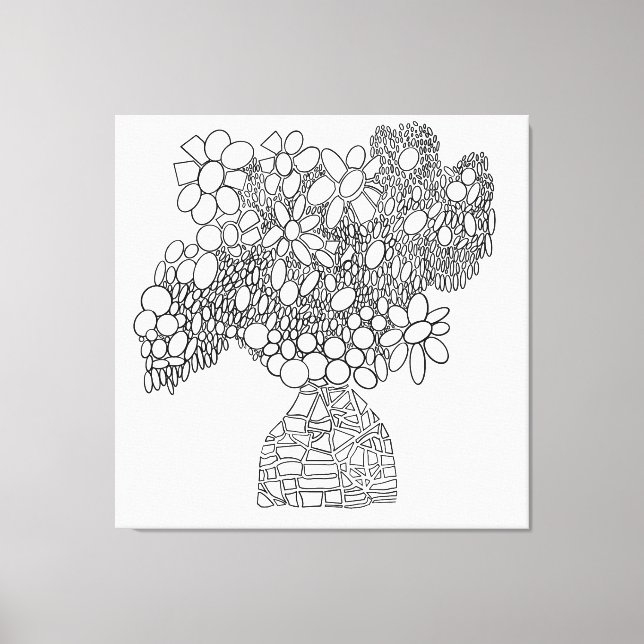 FARBE ME DAISY DREAMS BOUQUET LEINWANDDRUCK (Vorderseite)