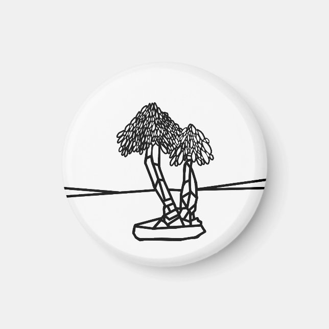 FARBE ME PALM BONSAI MAGNET (Vorne)