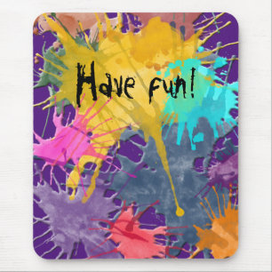 Farbe mein Leben Splash + Ihr Backgr. Ideen Mousepad