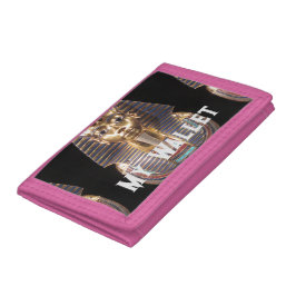 Farbe meiner Brieftasche - Benutzerdefinierter Tex Tri-fold Geldbeutel