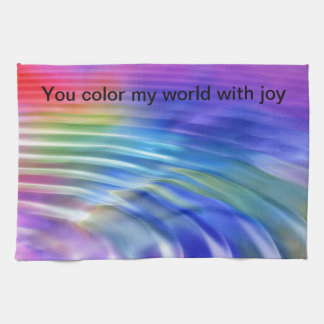 Farbe meiner Lebenswelt mit Freude Handtuch