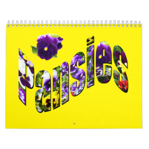 Farbe meiner Welt mit Hübschen Stiefmütterchen, Kalender