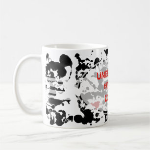 Farbe meines Lebens / Farbklekse   Schwarze Tinte Tasse