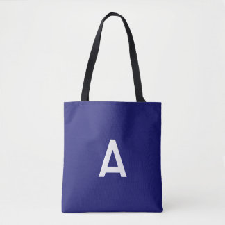 Farbe Midnight Blue Minimalist Einfaches Monogramm