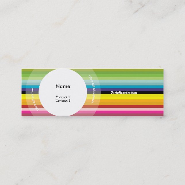 FARBE MINI VISITENKARTE (Vorderseite)