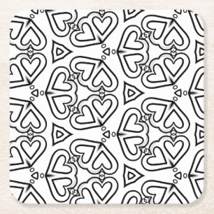 Farbe mir Schmetterlingsherzen Untersetzer